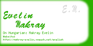 evelin makray business card